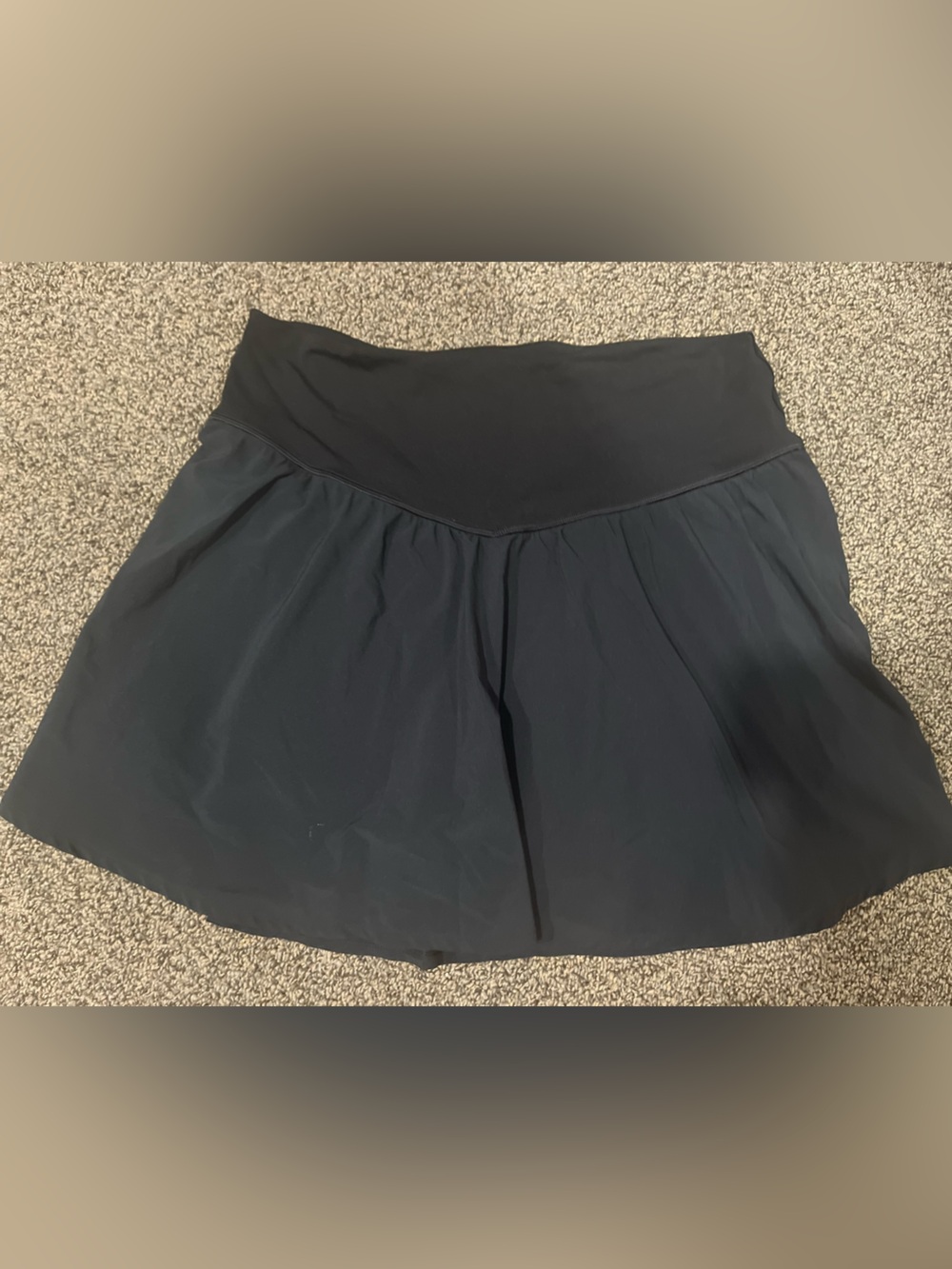 aerie Black Flowy Athletic Skort - Picture 1 of 3